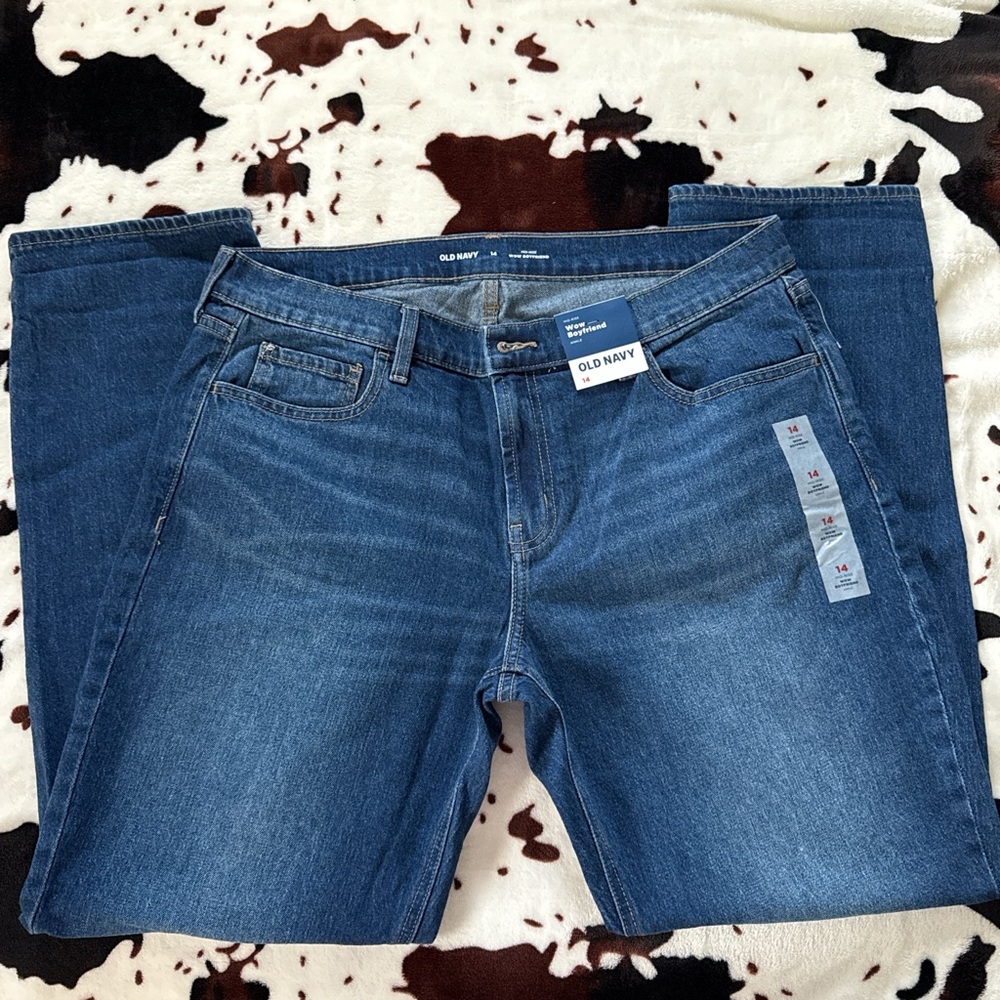 Old Navy Blue Straight Leg Jeans Classic Style